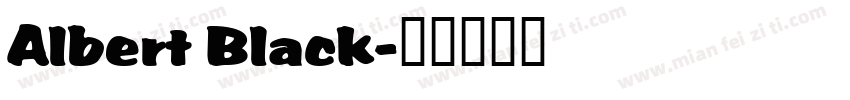 Albert Black字体转换